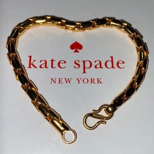 Gold Toned #11 Bracelet 7”